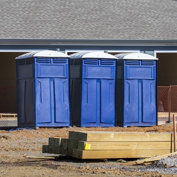 what is the expected delivery and pickup timeframe for the portable toilets in Whiting WI